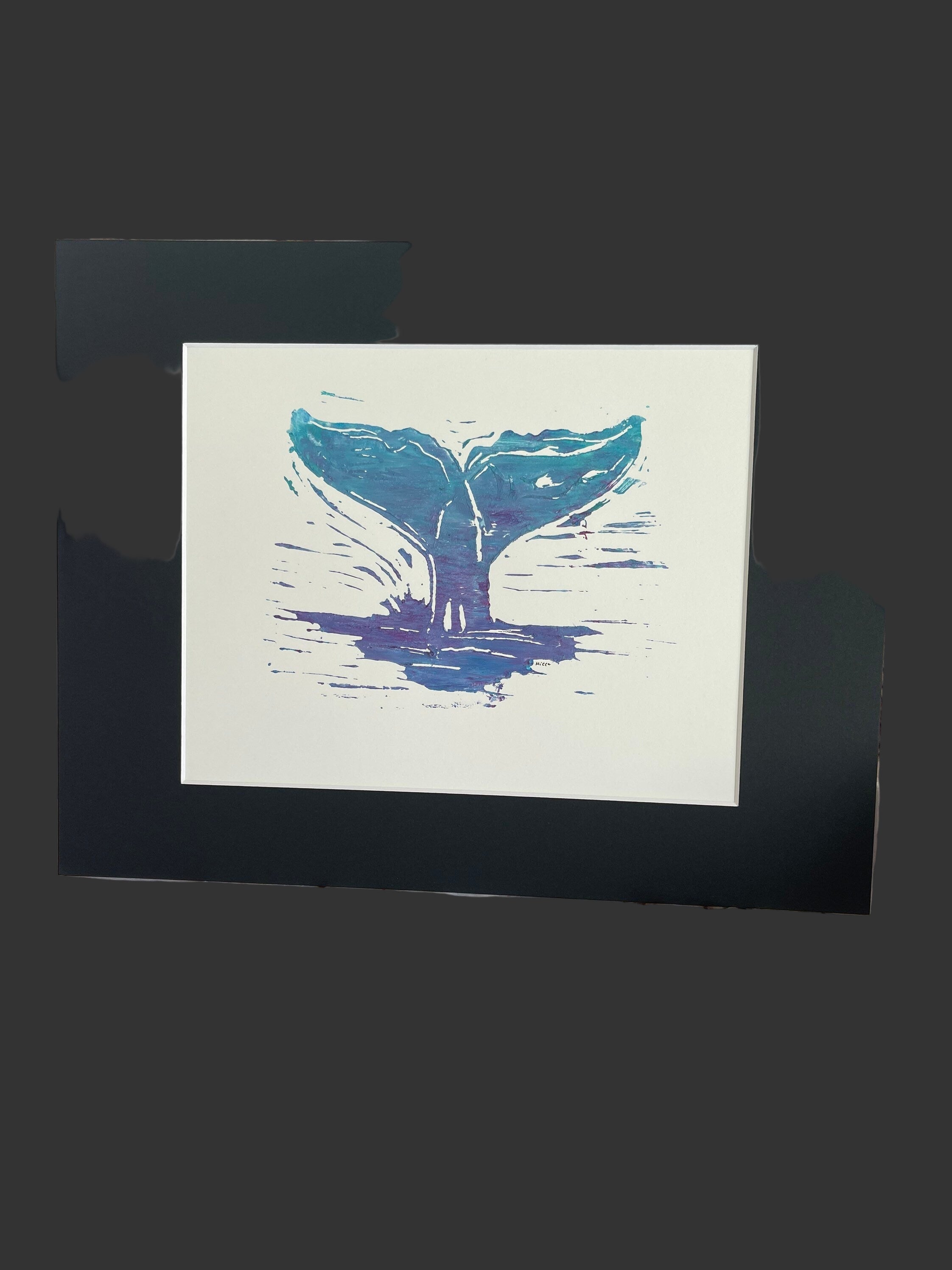 Whale tale print