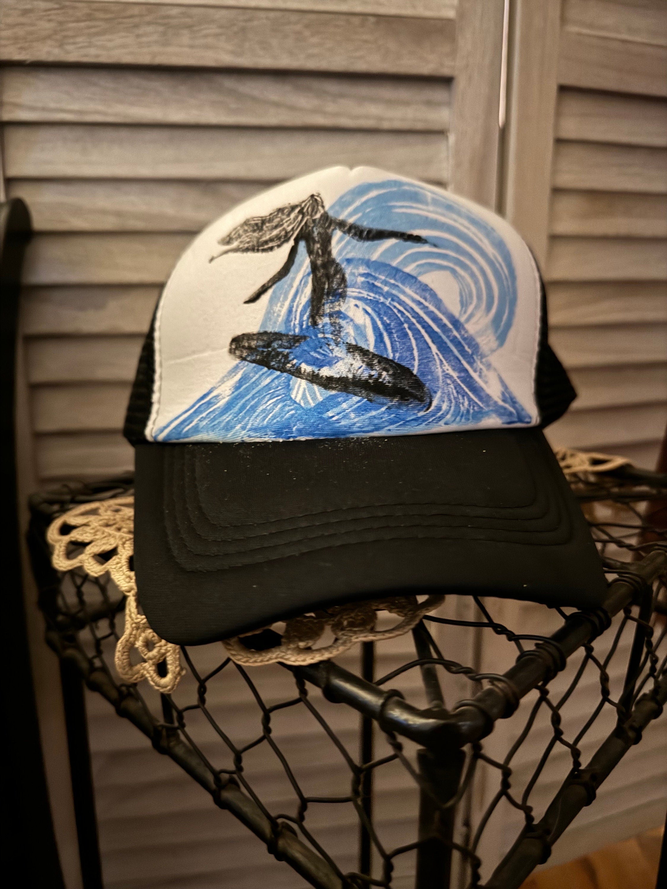 Surfer girl trucker hat
