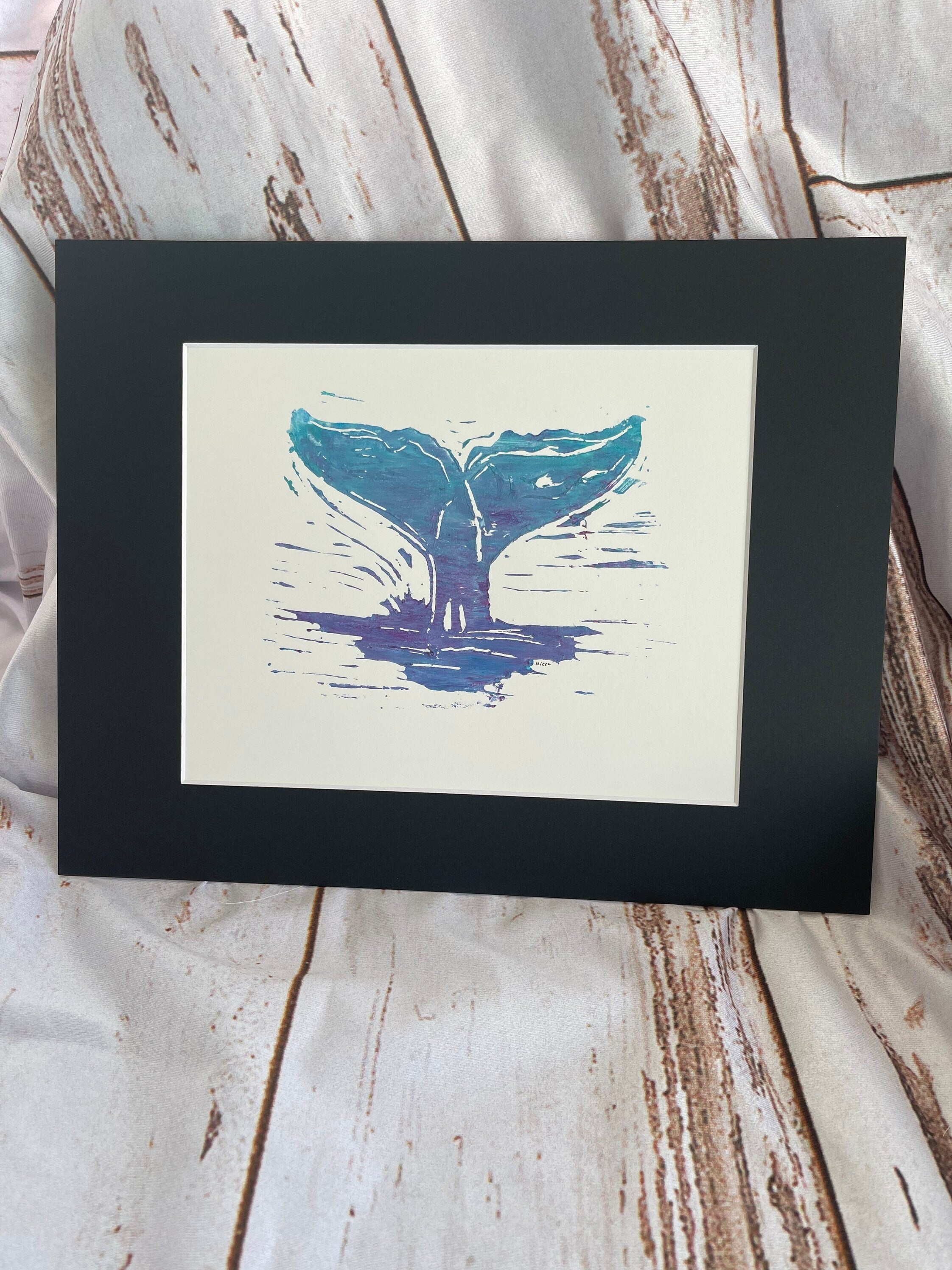 Whale tale print