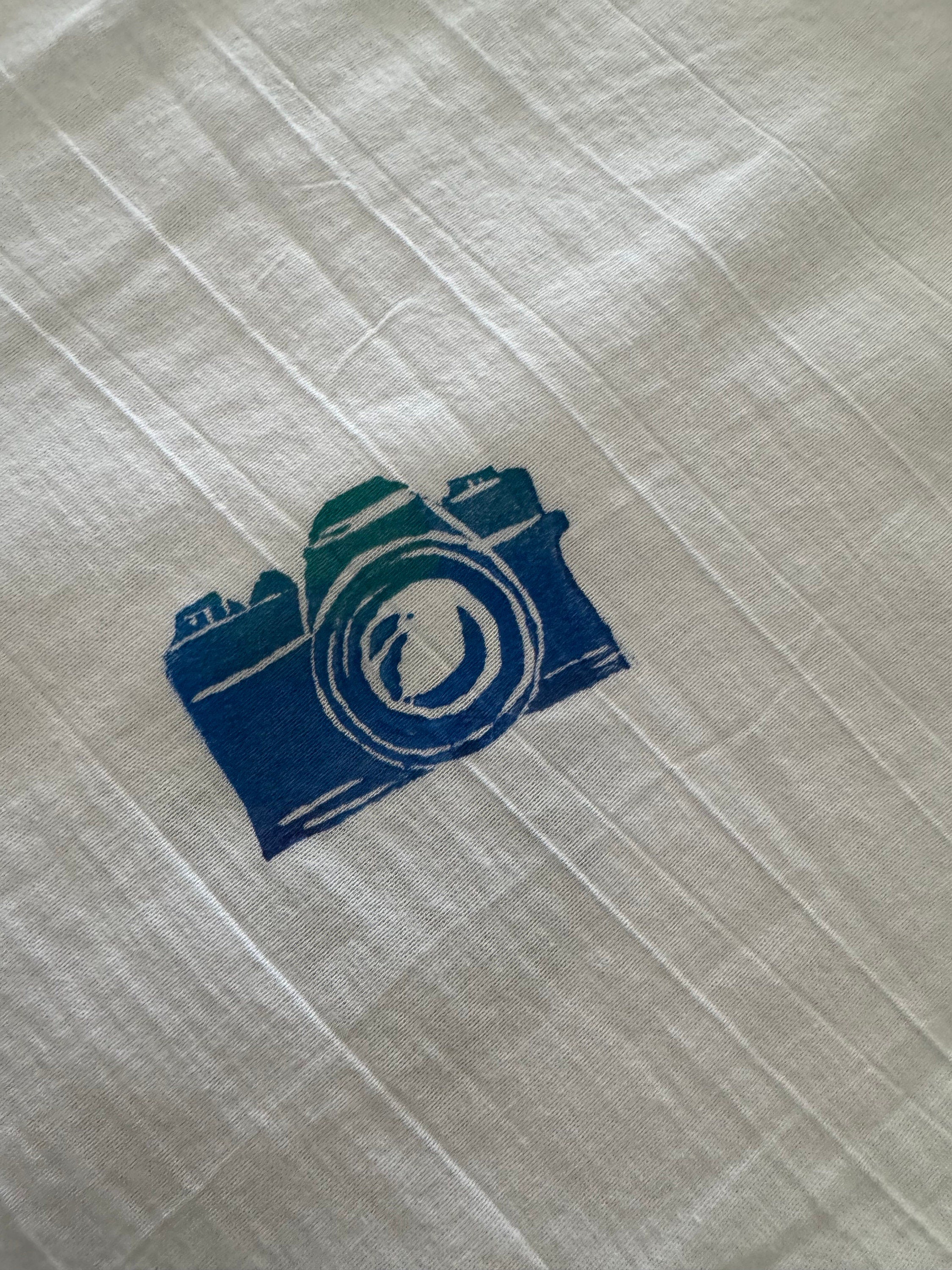 Camera Block printed Tea Towel Original designs gifts kitchen