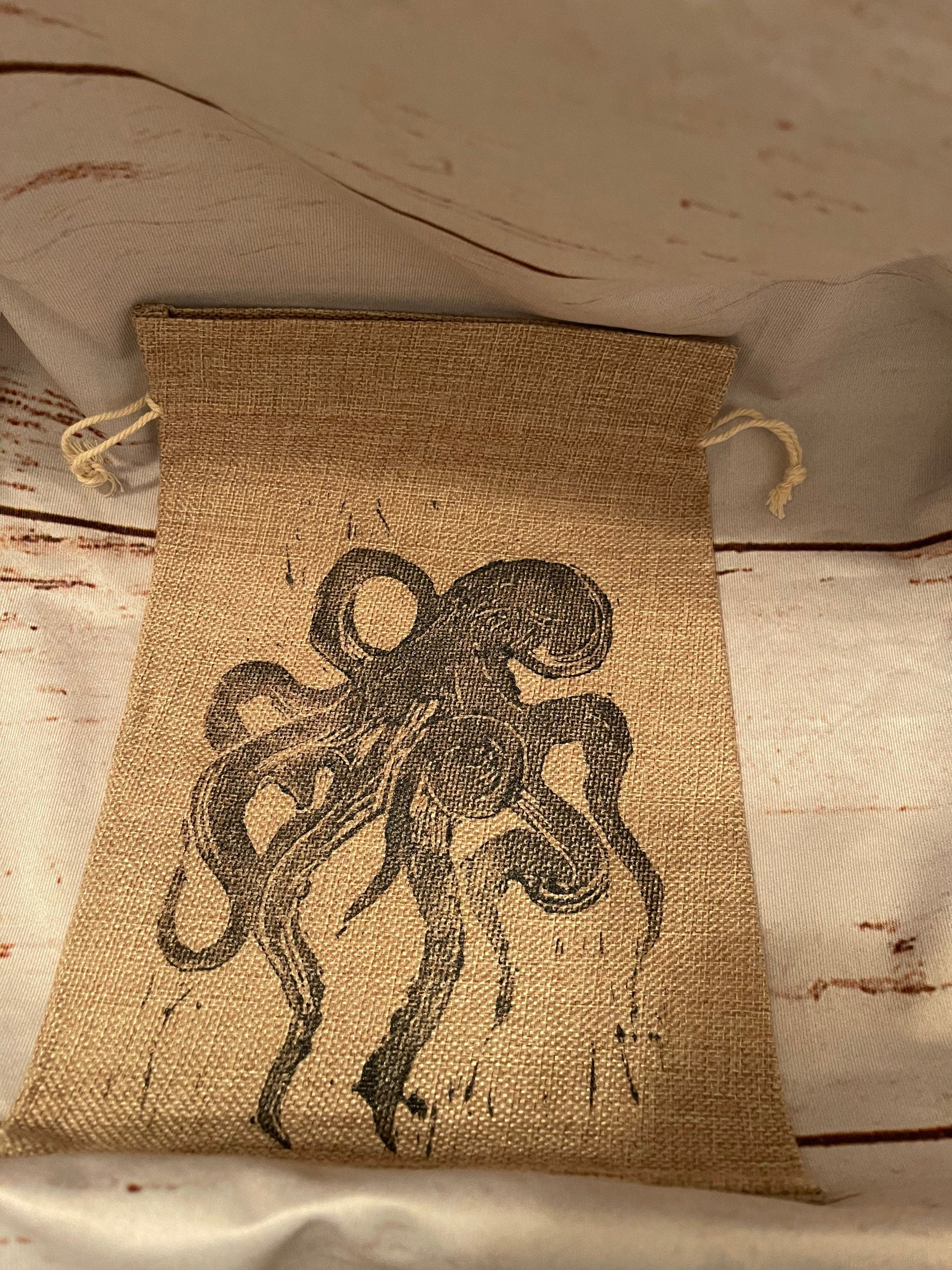 Burlap gift bag