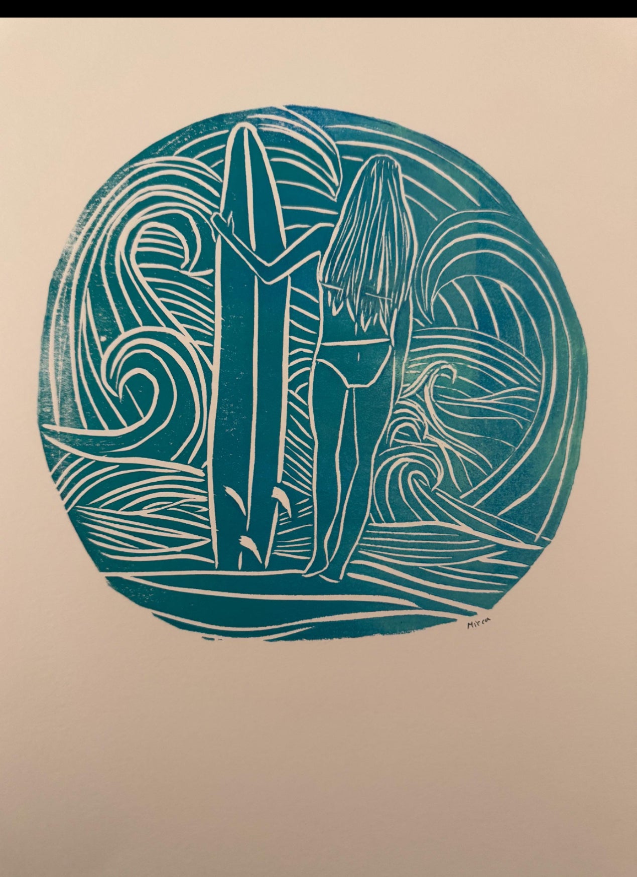 Rond Surfer Girl Print