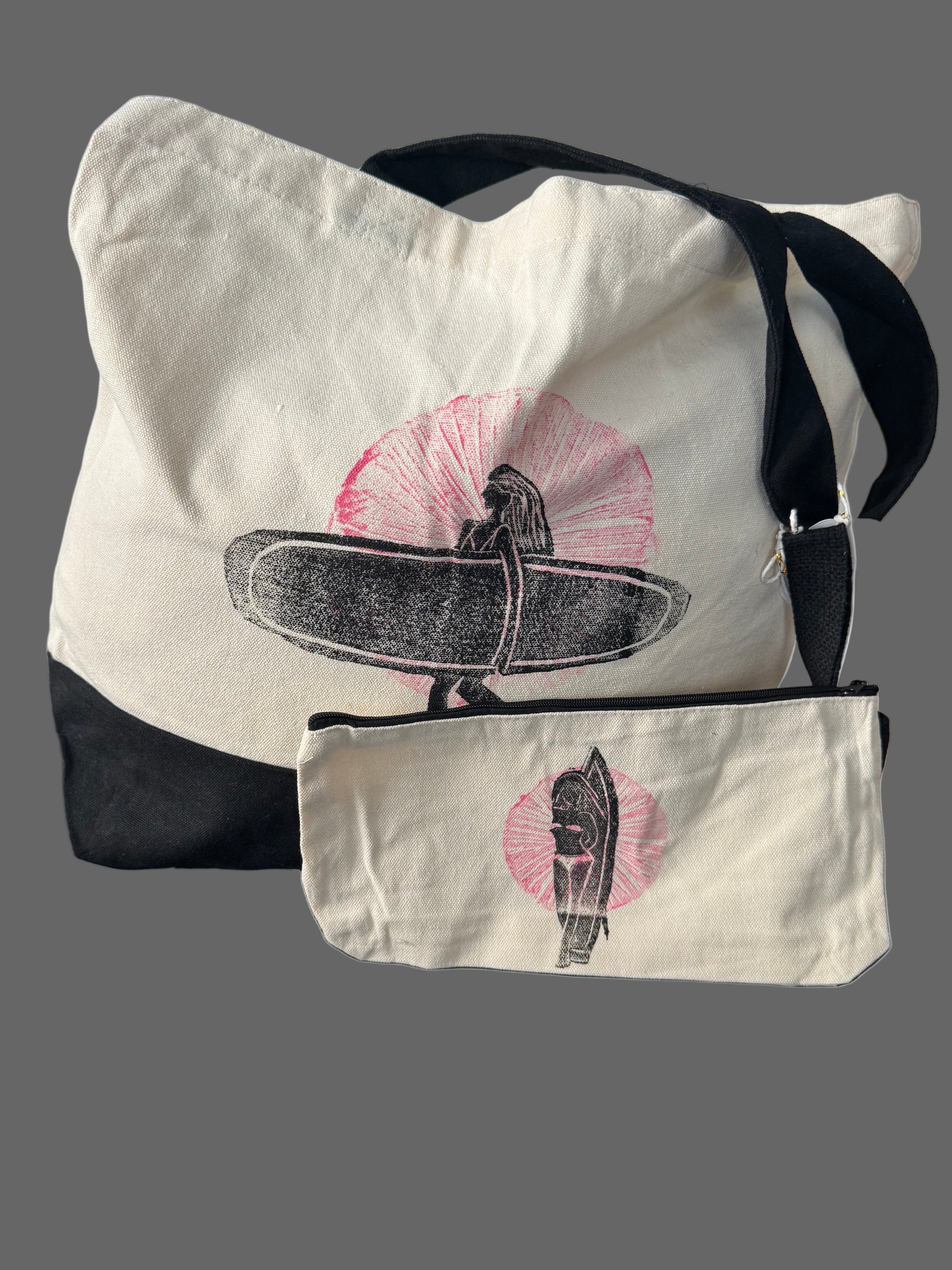 Surfer Girl Tote & Wristlet
