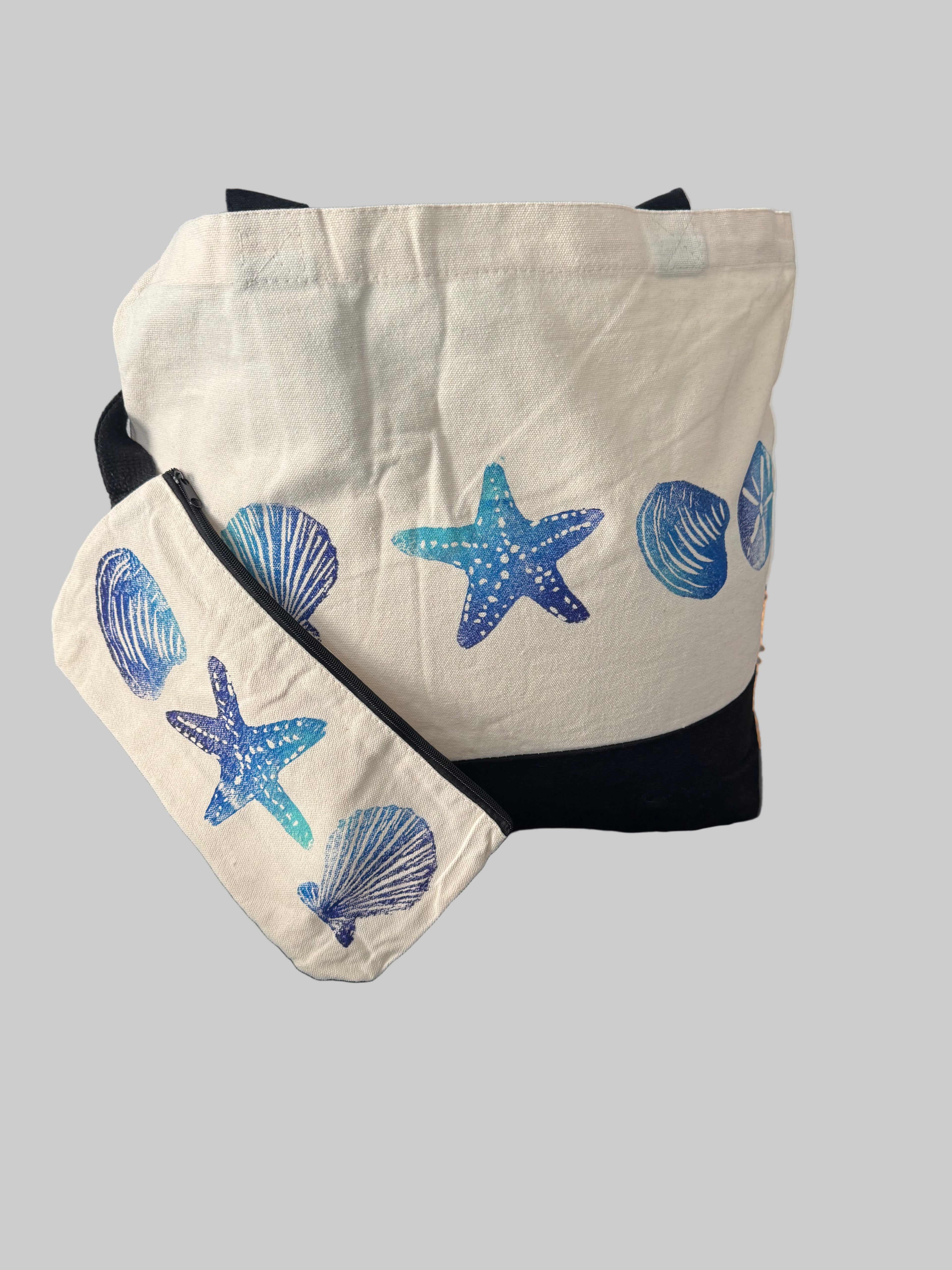 Seashell Tote & Wristlet Set