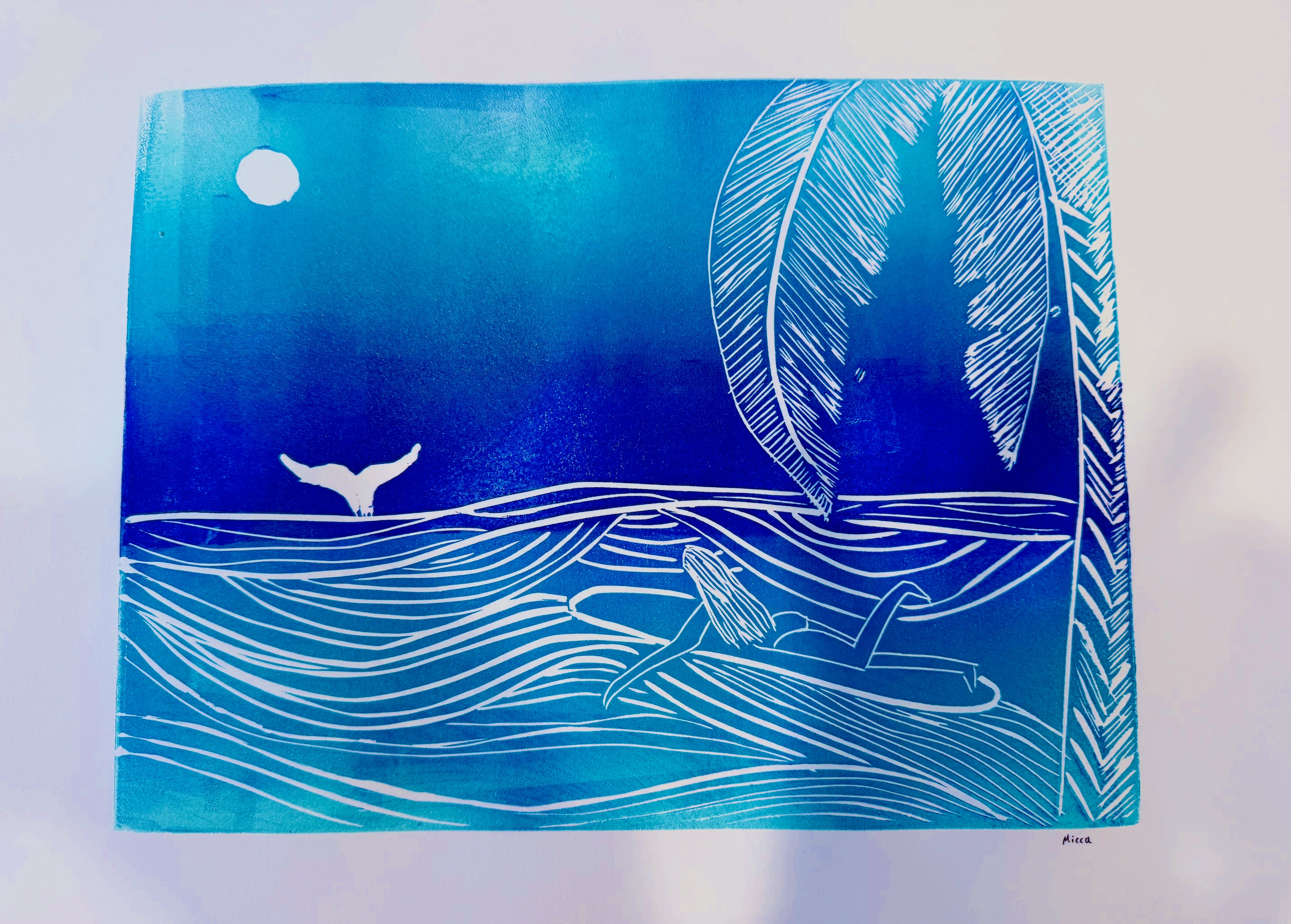 "Floating" Print