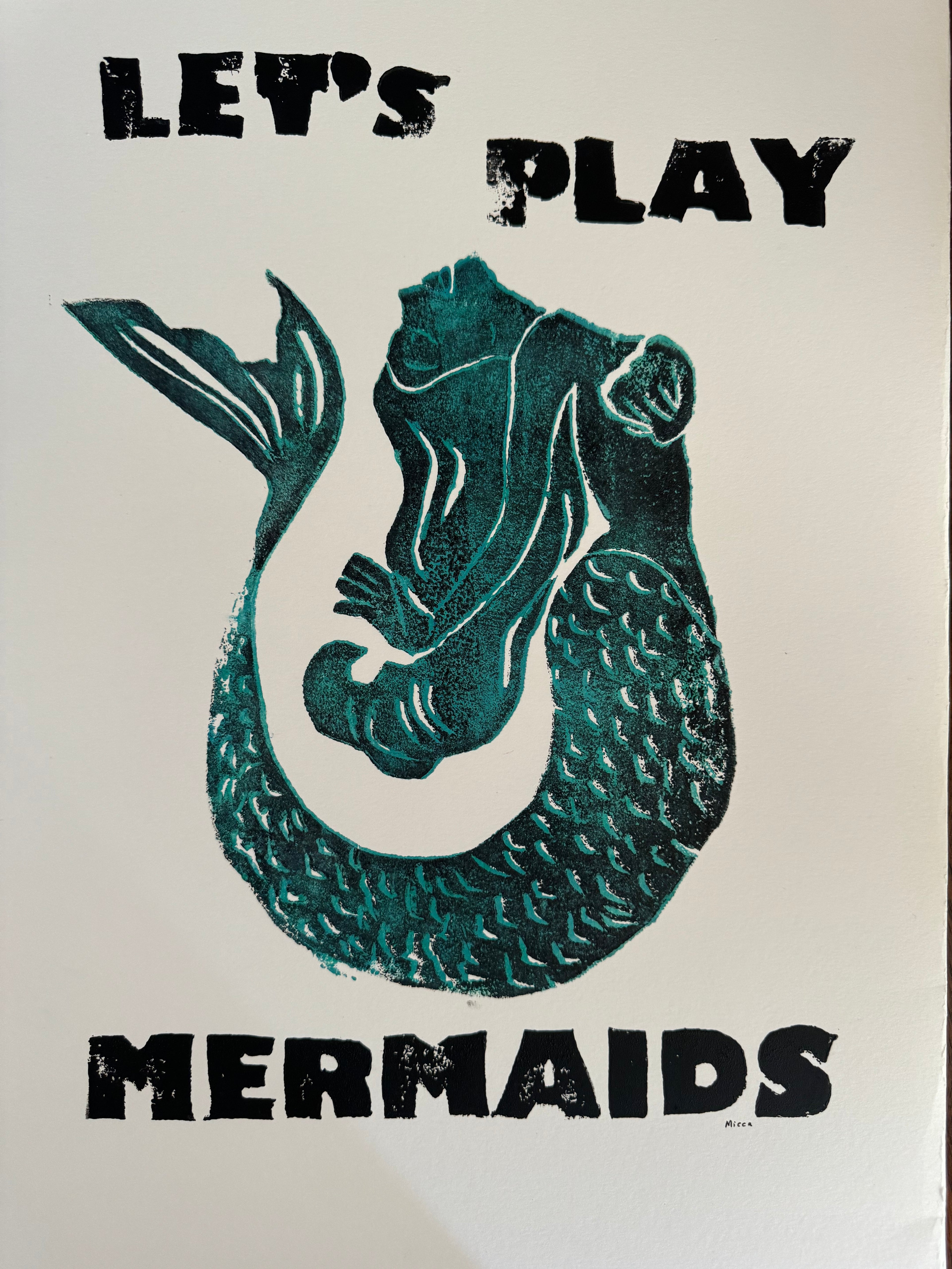 "Lets Play Mermaids" Print