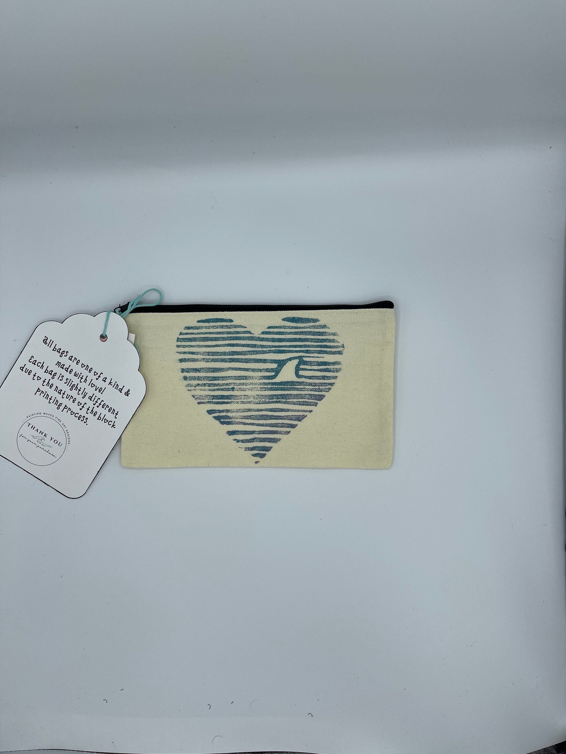 Shark Heart  makeup bag