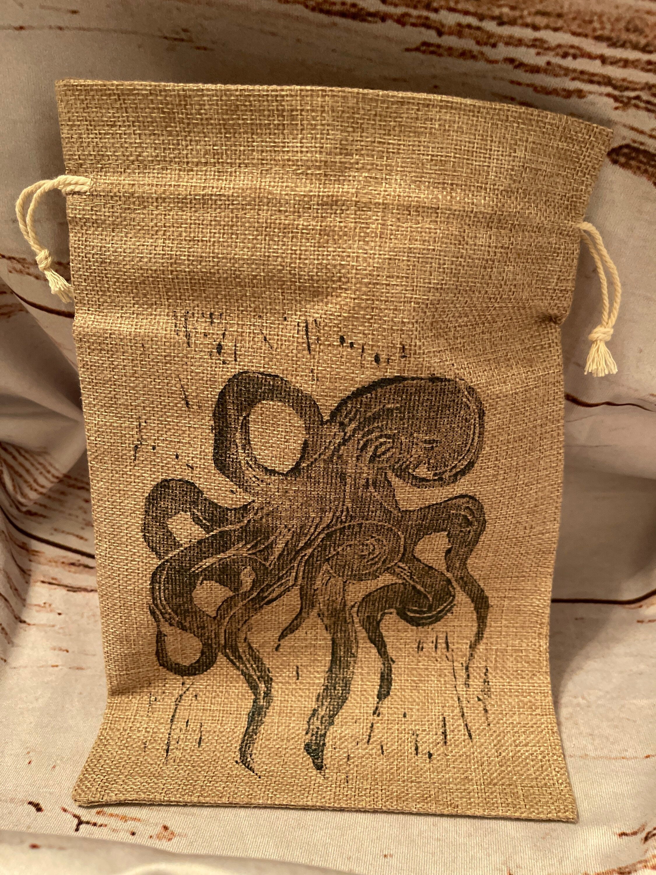 Burlap gift bag