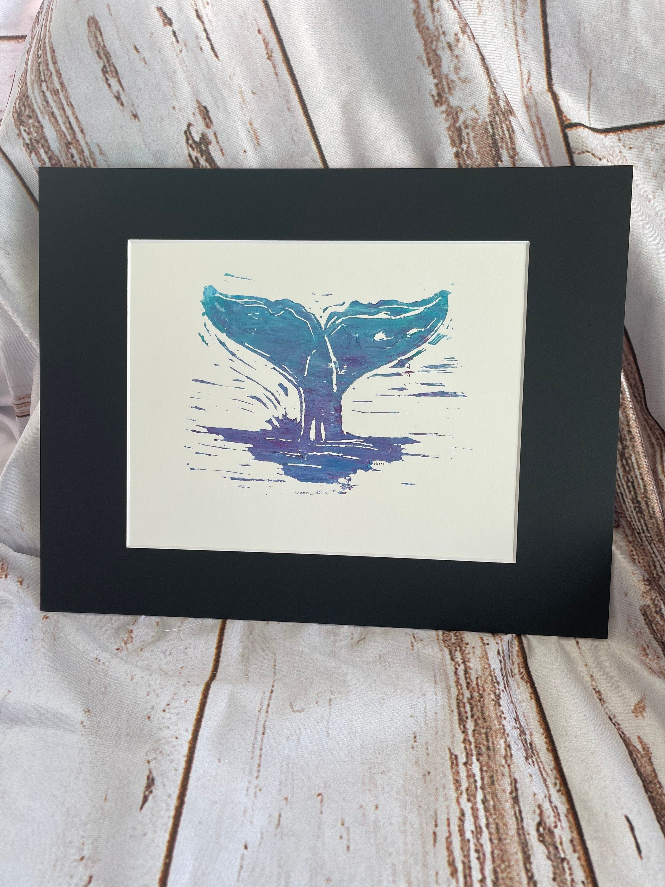 Whale tale print