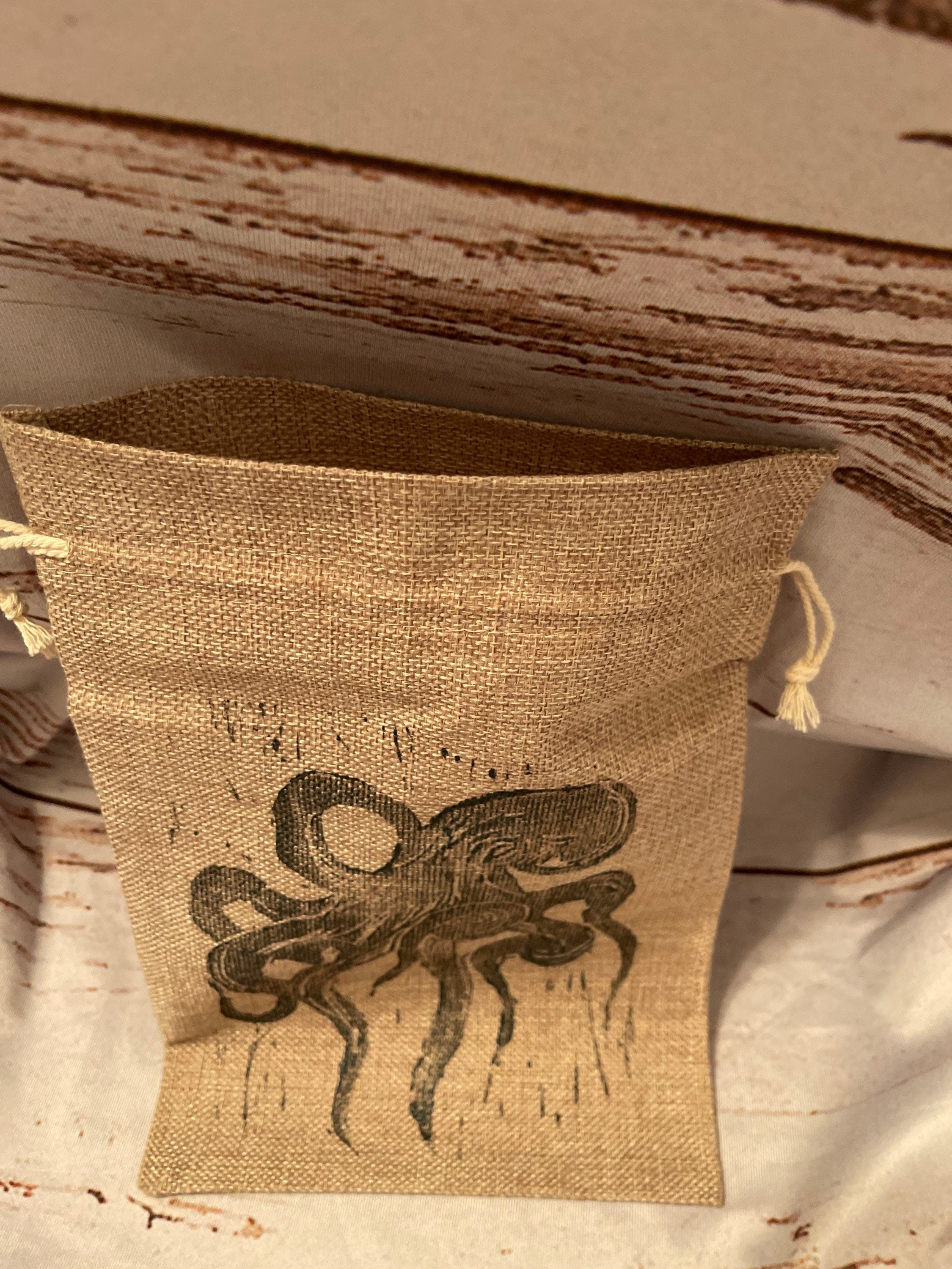Burlap gift bag